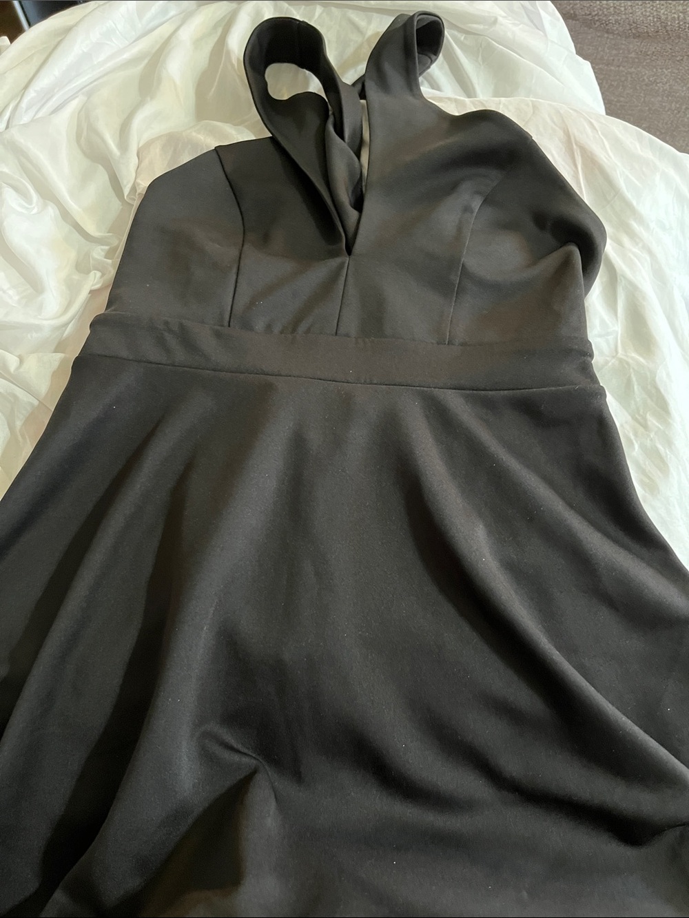 Forever 21 Black Halter Mini Dress